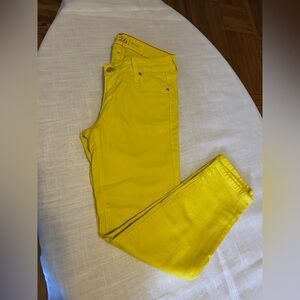 Kate Spade Bright Yellow Skinny Jeans